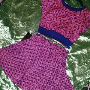 Skater Skirt/Crop Top Vintage Look NWT A+++